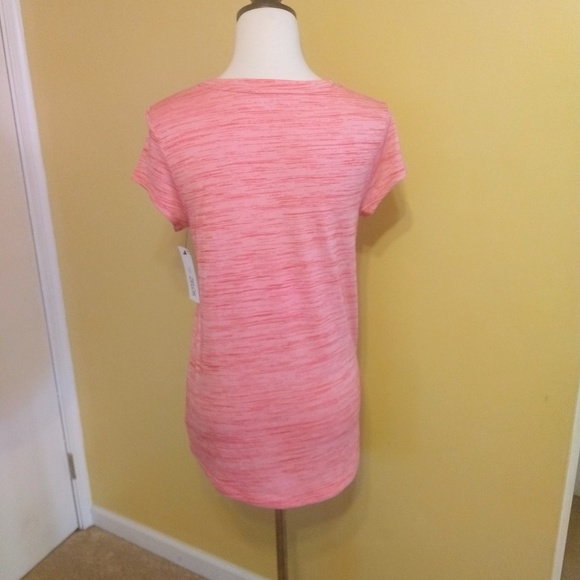 Zelos coral ruched athletic top sz XS NWT *K - Picture 2 of 4